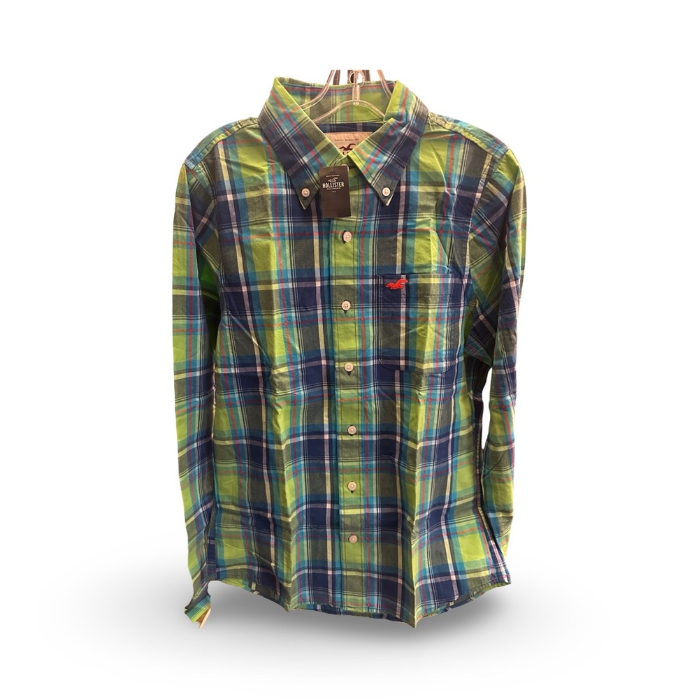 HOLLISTER MENS CAUSAL BOTTOM UP MEDIUM SHIRT NEW W/ TAGS